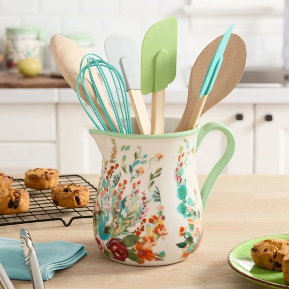 ❤️ New Pioneer Woman Floral Utensils Holder - Picture 10 of 10